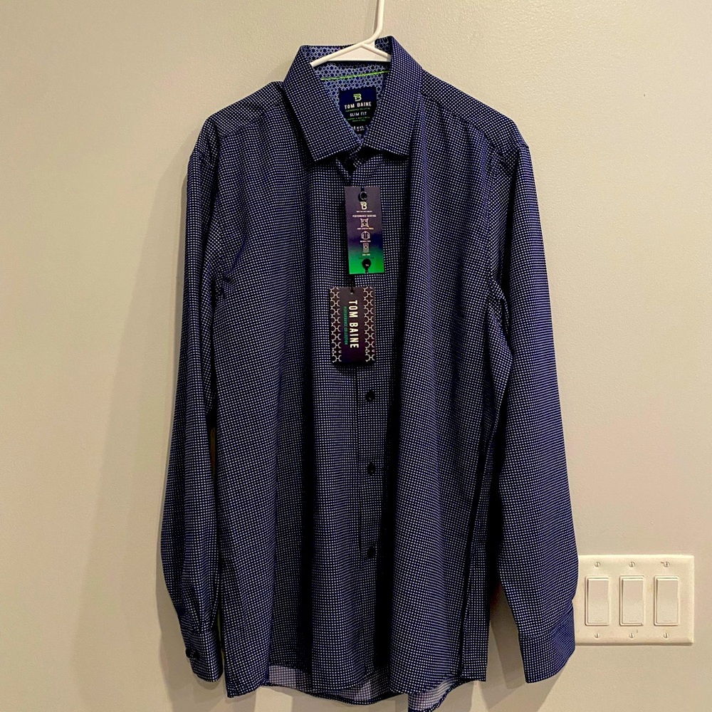 NWT - Tom Baine Men’s Performance Dress Shirt - XXL